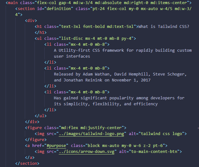 code demos with tailwind css